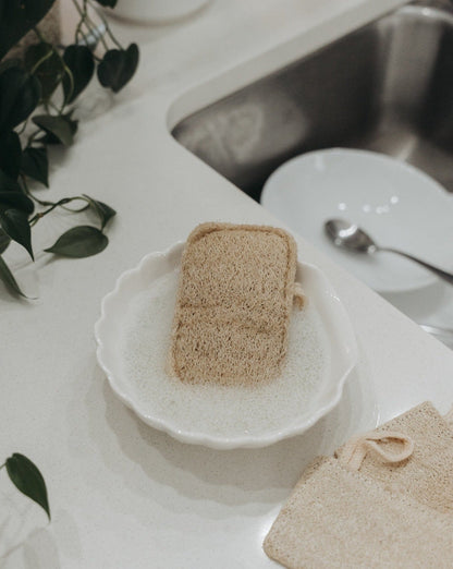 Éponge de loofah naturelle (lot de 3)