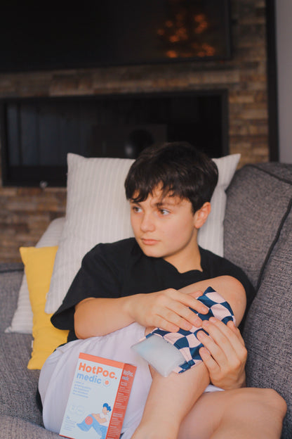 HotPoc medic Coussin chauffant réutilisable pour enfants — Lot de 2 avec pochettes