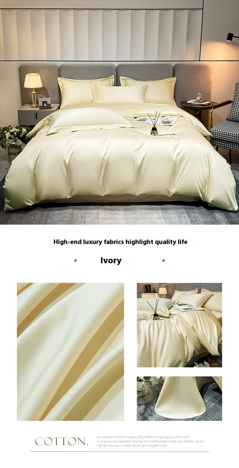 Egyptian Long‑Staple Satin Fabric Cotton Sheet – Luxury, Breathability &amp; Timeless Comfort