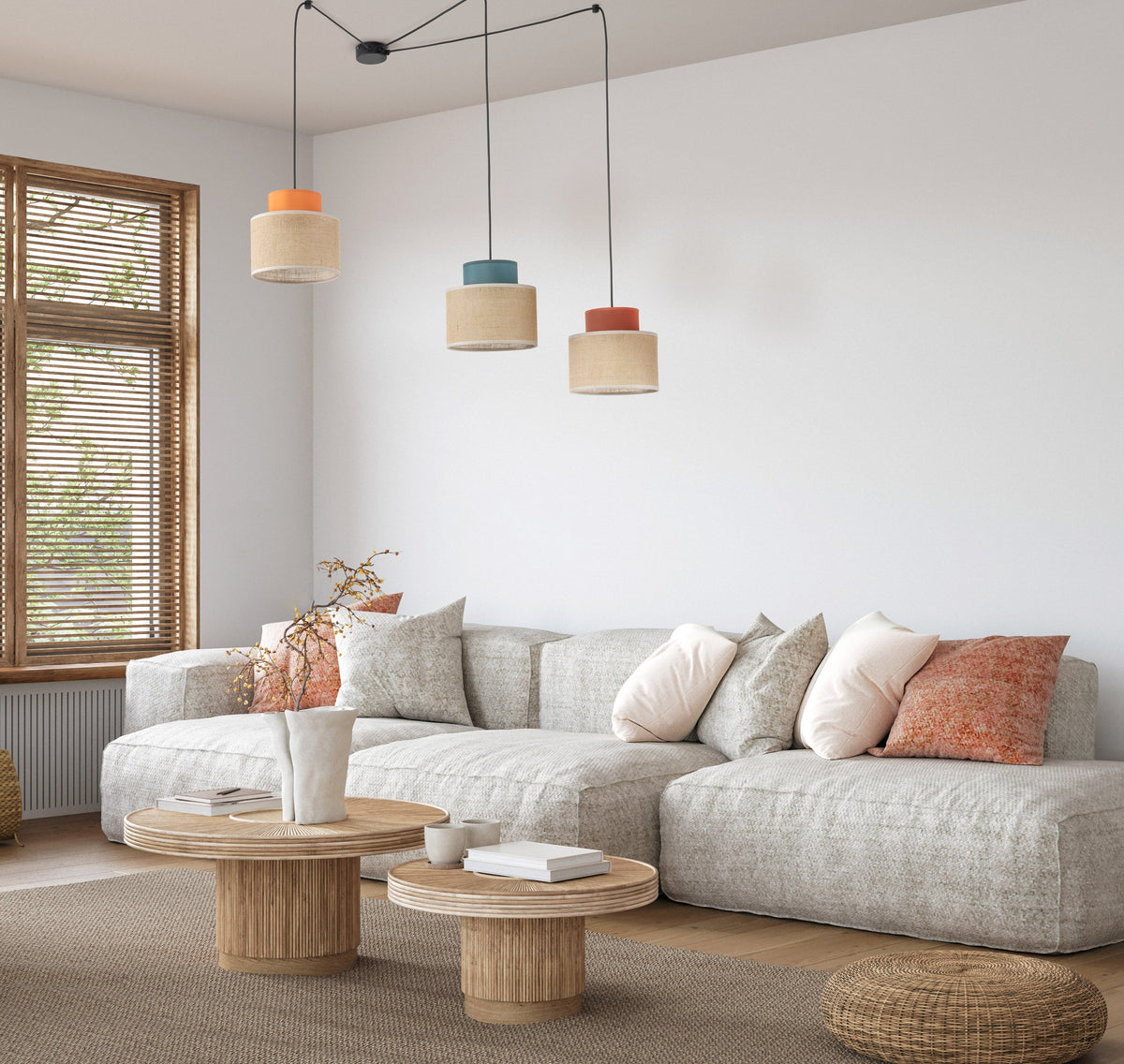 DUO Jute Mix Suspension Naturelle 3
