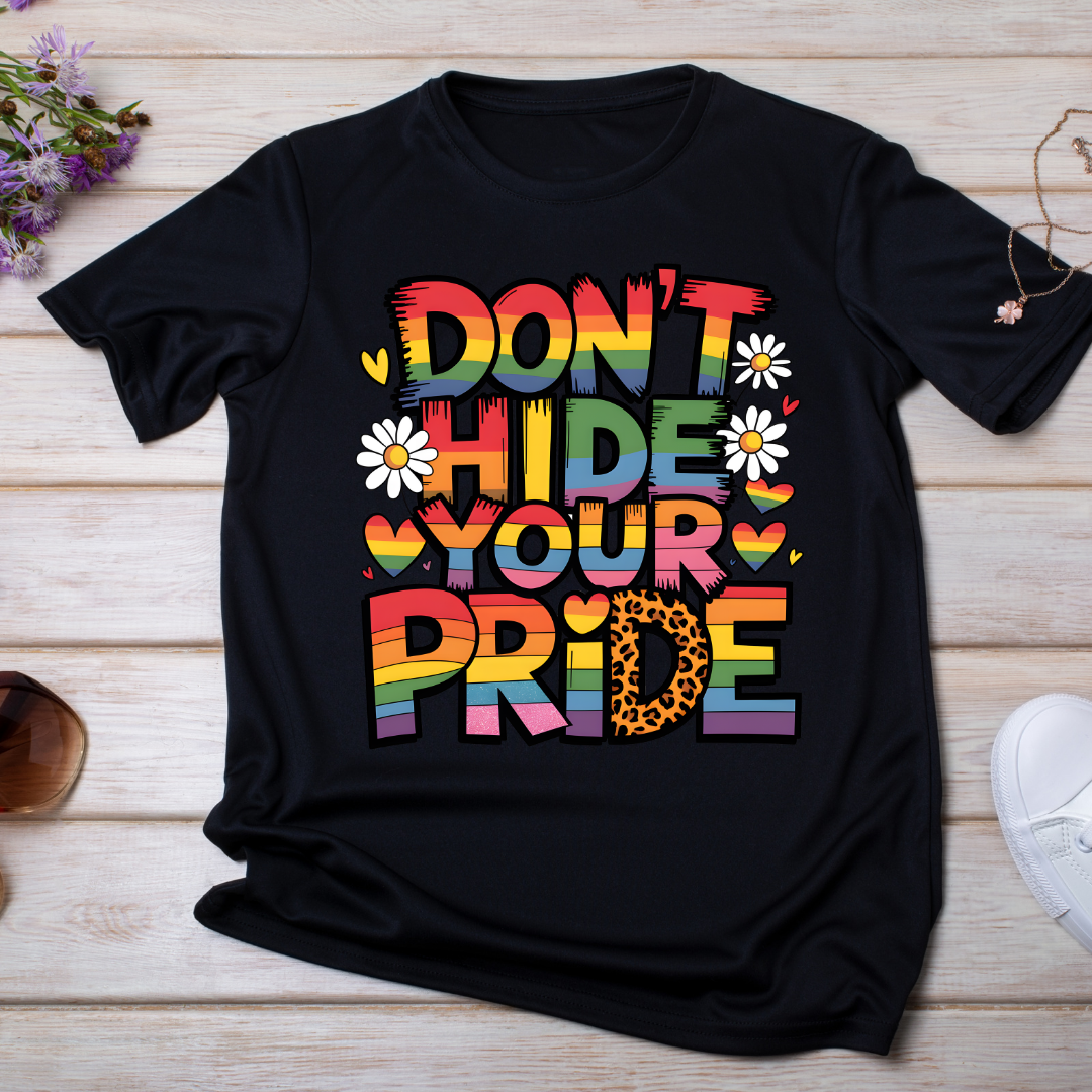Ne cachez pas votre fierté TRANSFERT UV DTF/DTF