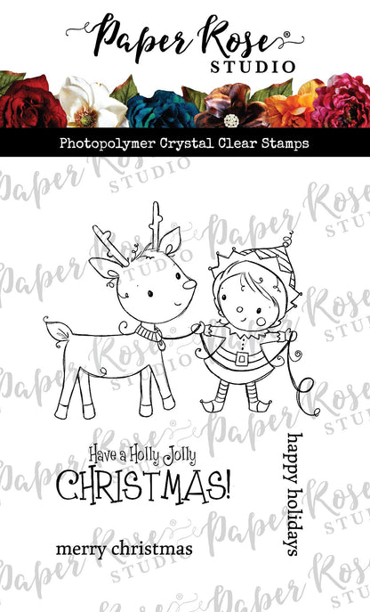 Tampon transparent lutin joyeux Holly 32664