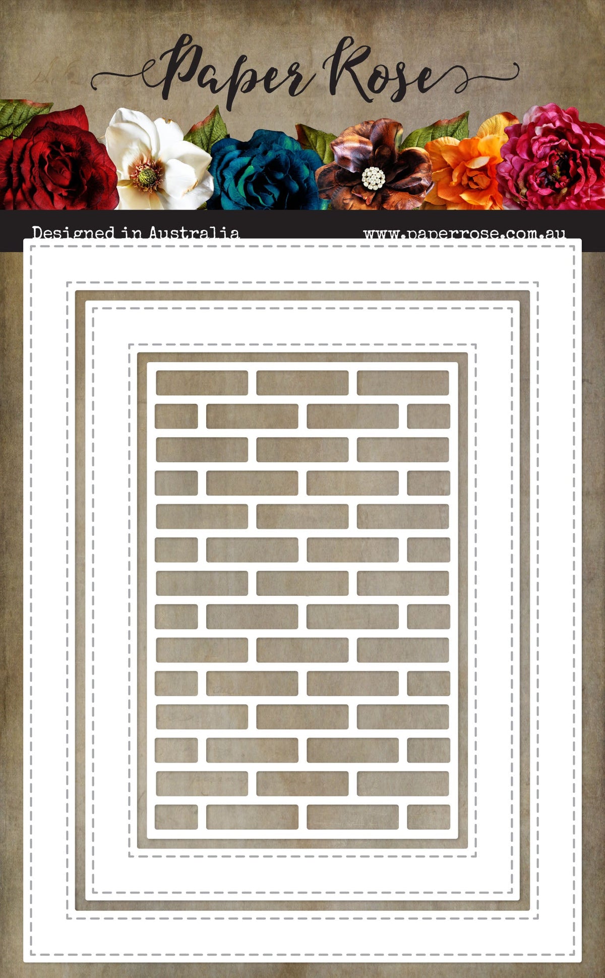 Cadres rectangulaires cousus États-Unis - Mur de briques 34482