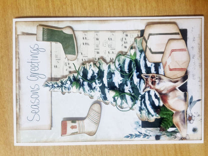 Lot de 6 cartes de Noël féériques 10x15 cm