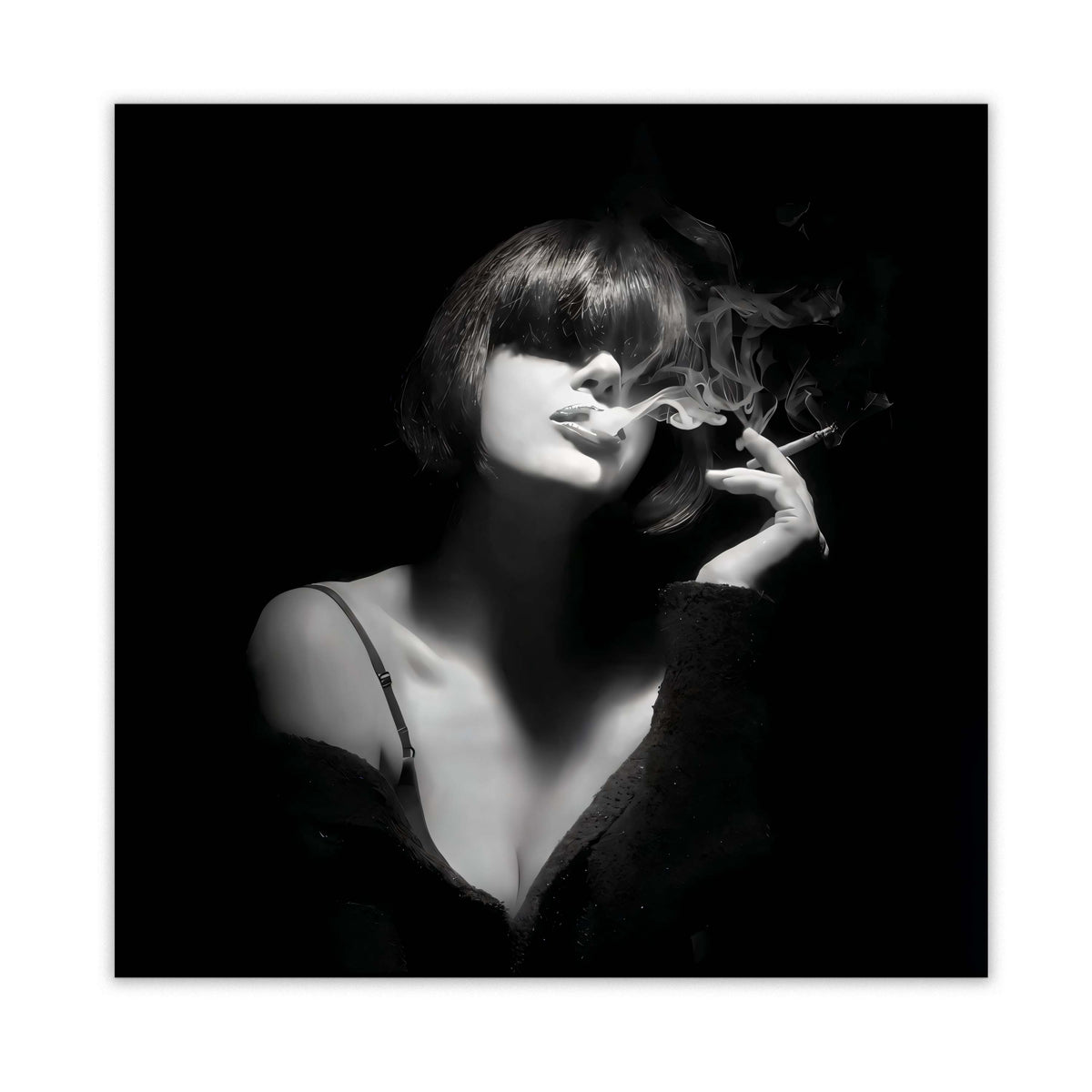 Art mural-Fumeur mystérieux-Décoration murale