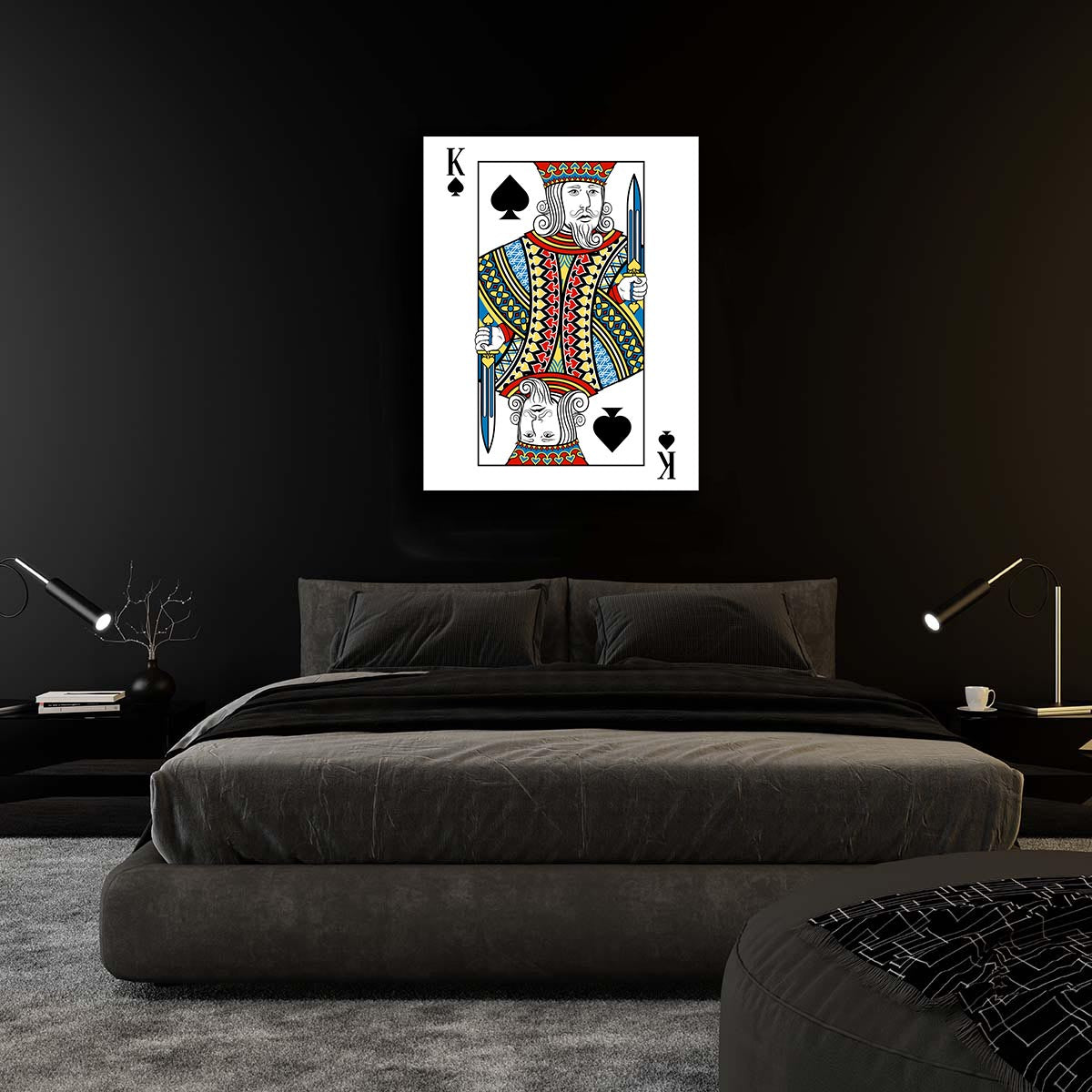 Canvas Wall At-King of Spades Canvas 35 × 47 inches 3648-045