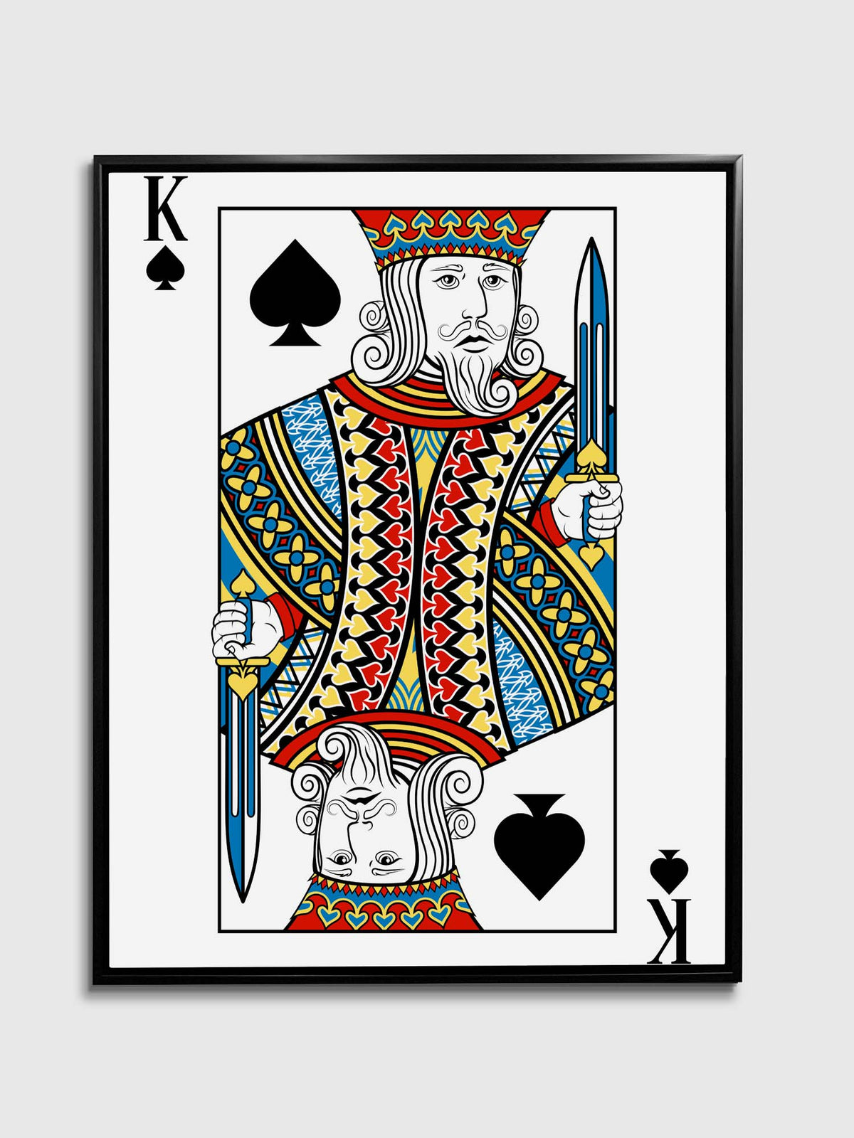 Canvas Wall At-King of Spades Canvas 35 × 47 inches 3648-045