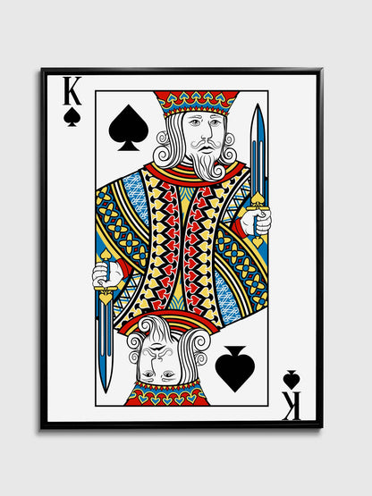 Canvas Wall At-King of Spades Canvas 35 × 47 inches 3648-045