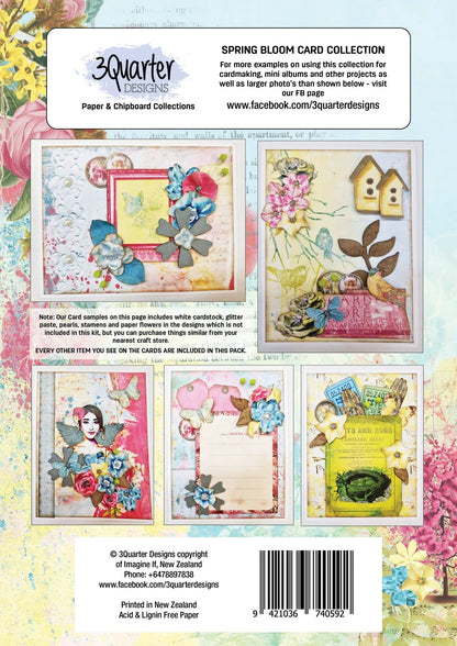 3Quarter Designs - Collection de cartes - Fleurs du printemps