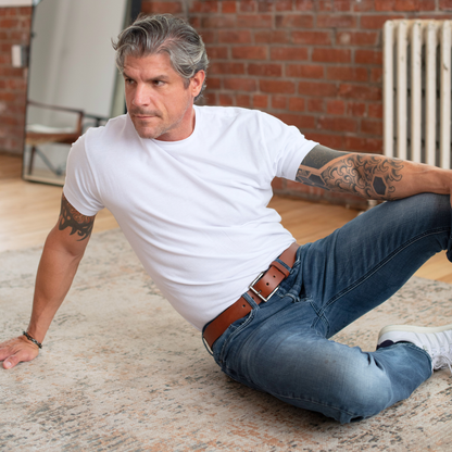 The Long Haul Belt - Classic Cognac 100% Real Leather Belt