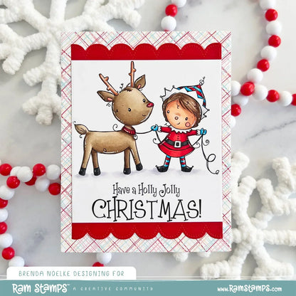 Tampon transparent lutin joyeux Holly 32664