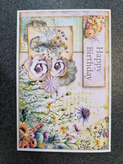 Lot de 6 Cartes 3Quarter Designs Fleurs Sauvages Célestes 6x4