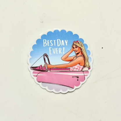 Best Day Ever Barbie Sticker