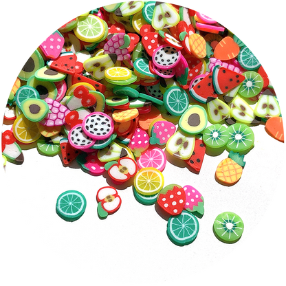 fruit fimo slices mix