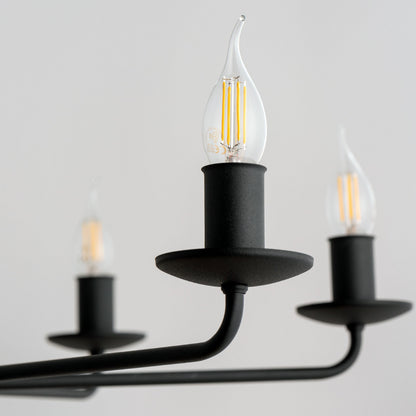 LIMAL Vintage Candle Chandelier Pendant Light for Dining Room, Living Room & Entryway