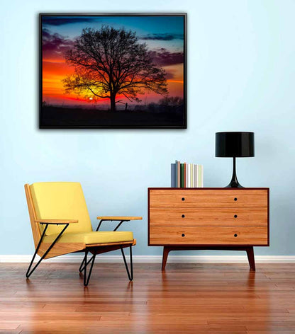 Art mural-Coucher de soleil paisible-Toile imprimée