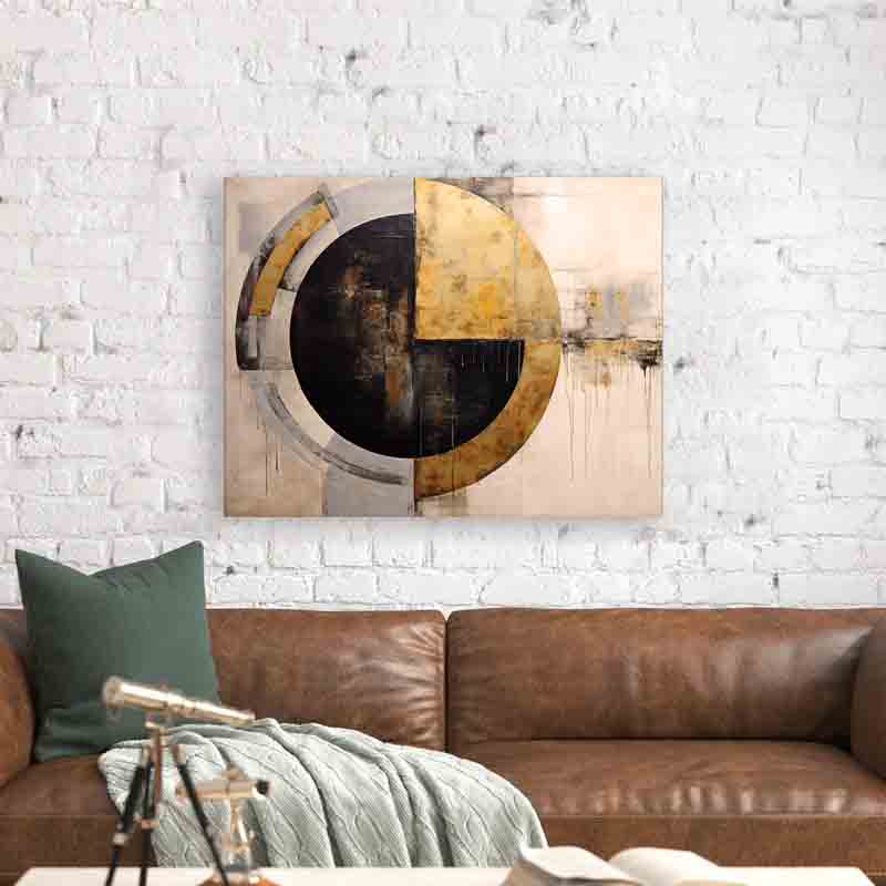 Art mural abstrait Soleil - Impression sur toile - Art moderne