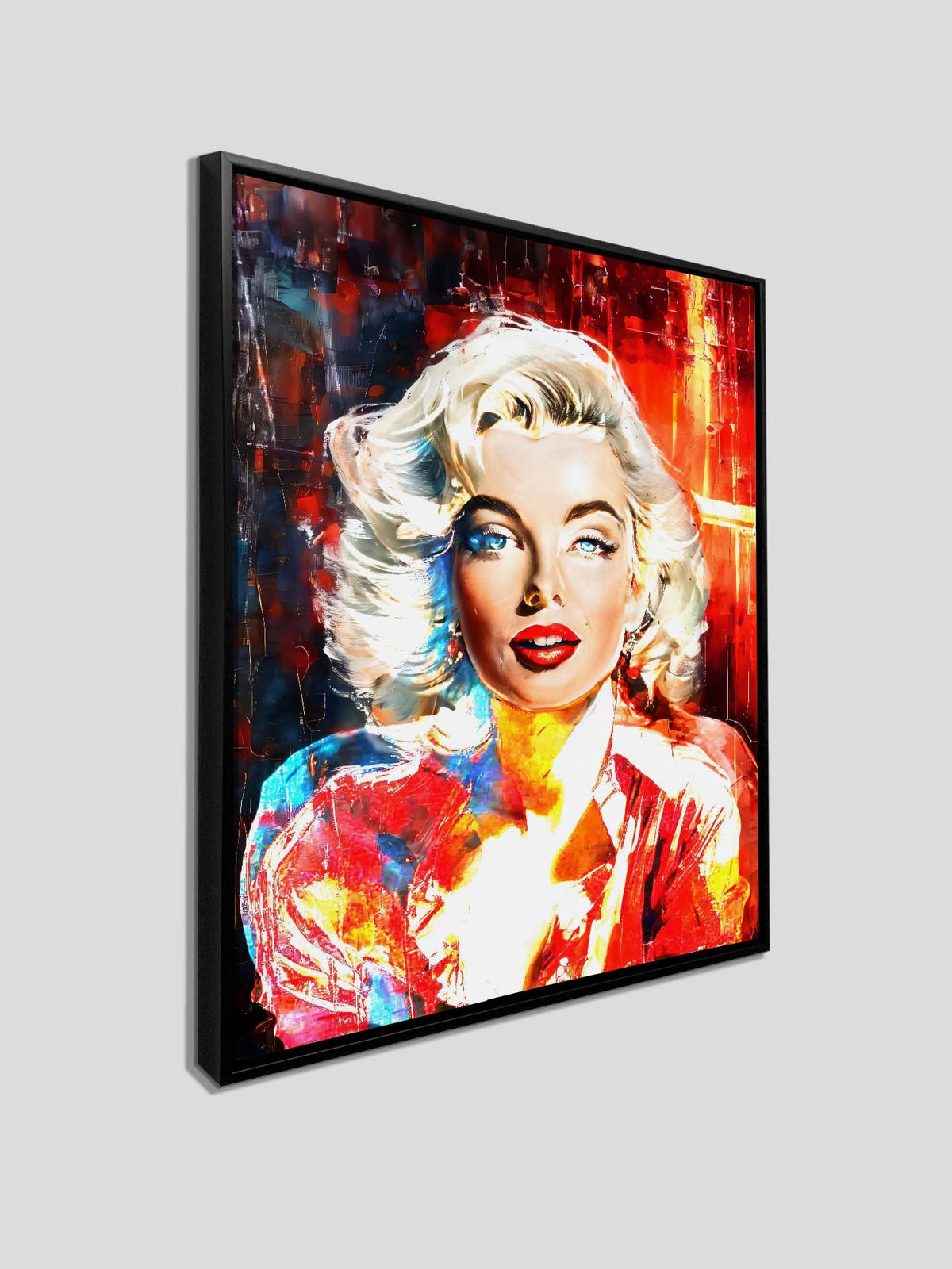 Captivating Marilyn Monroe Canvas Wall Art | Colour Portrait | 35 × 47 inches