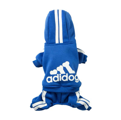 Adidog Dog Hoodie Onesie | Flexible Dog Jumpsuit