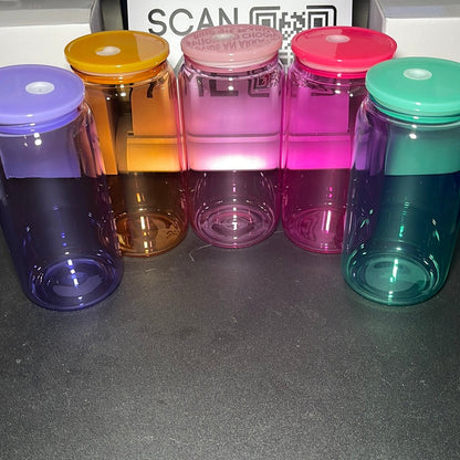 Verre transparent Libby Jelly 10oz - Personnalisable avec vinyle et UV DTF
