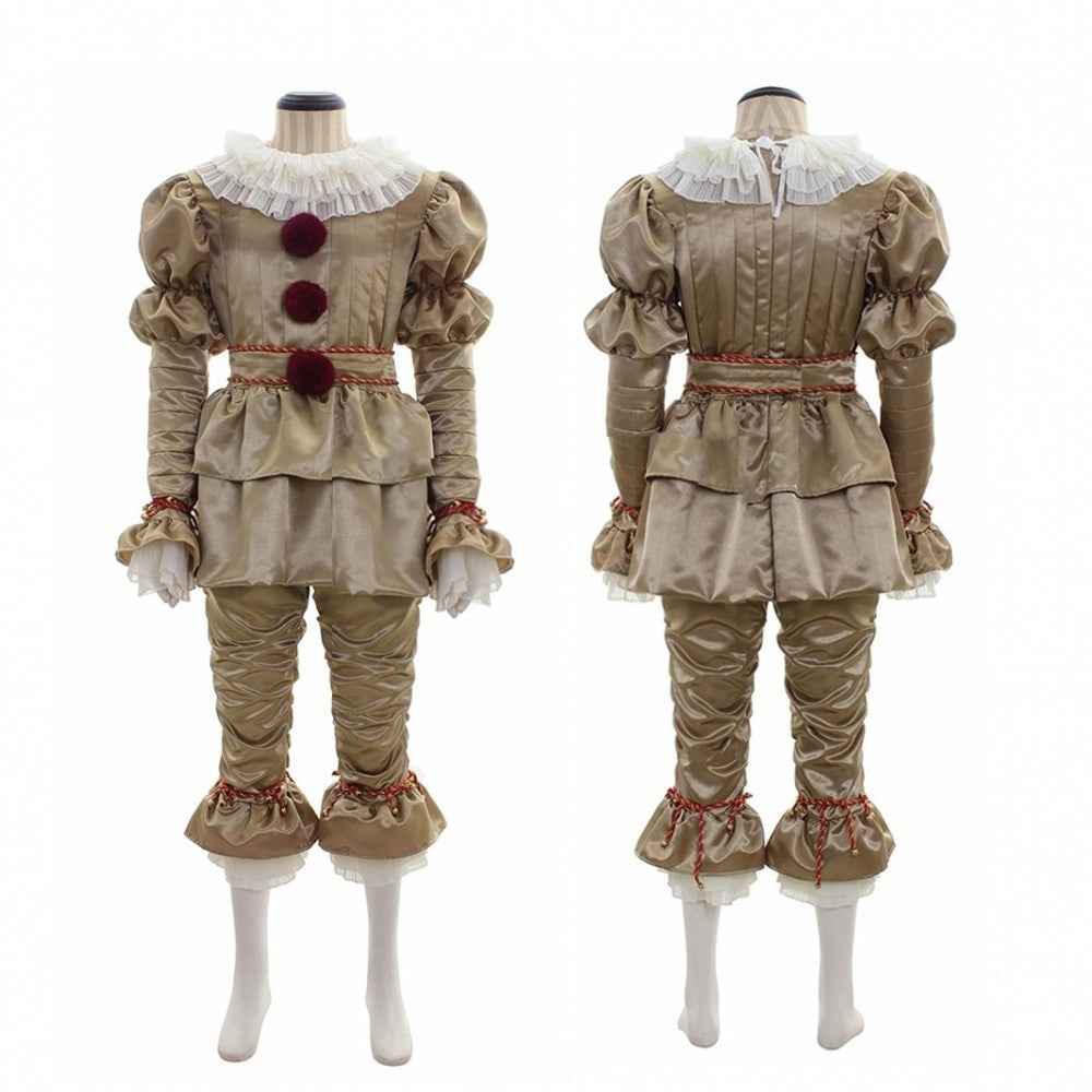 Women's Clown Cosplay Costume Set – Halloween Party Jester Outfit with Accessories