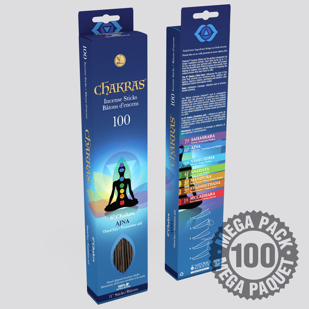 Chakras #06 Ajna Incense Sticks (100 pack)