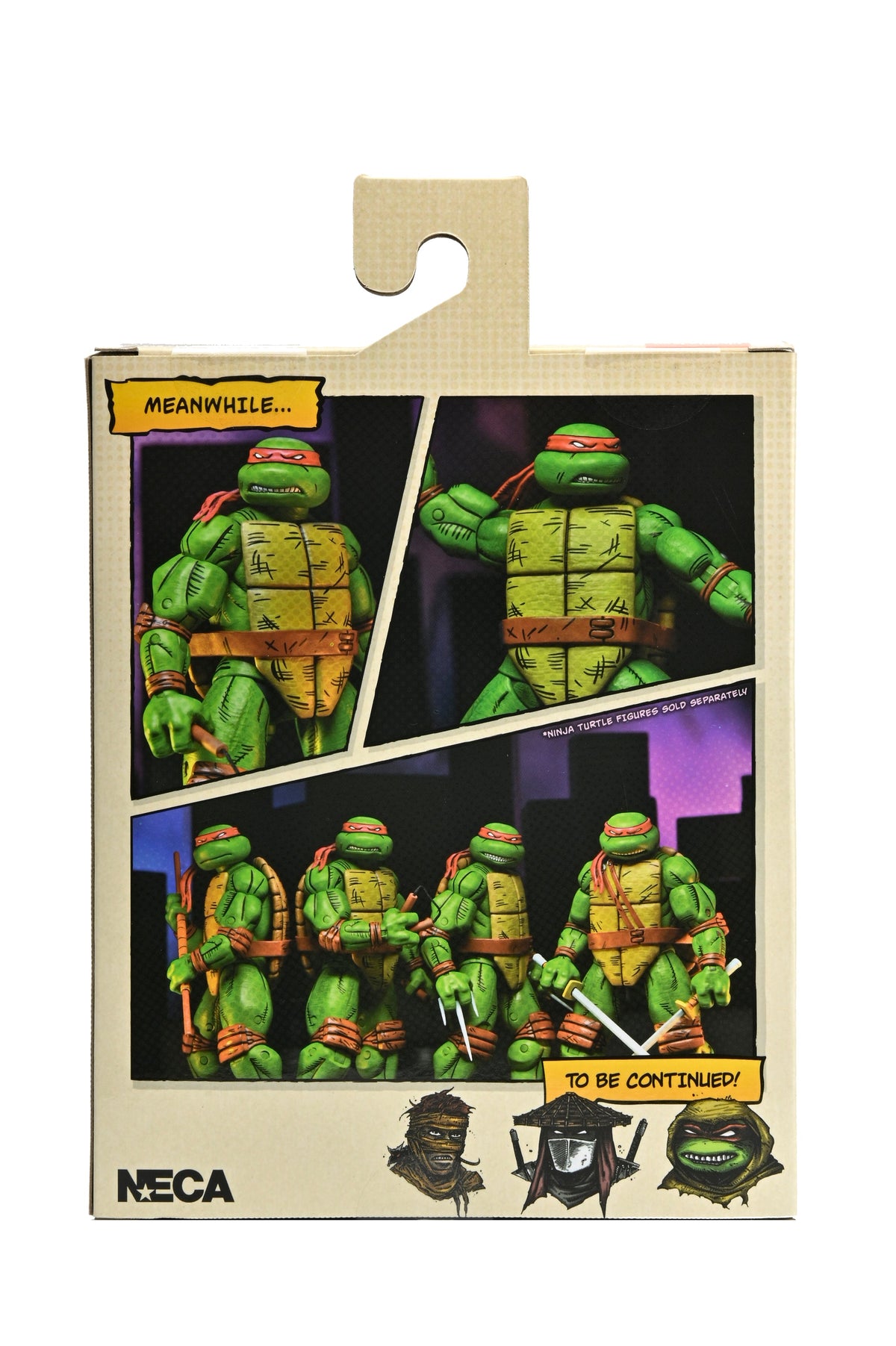 Tortues Ninja Mutantes Adolescentes (Mirage Comics) – Figurine articulée échelle 7" – Michelangelo (Emballage en mauvais état)