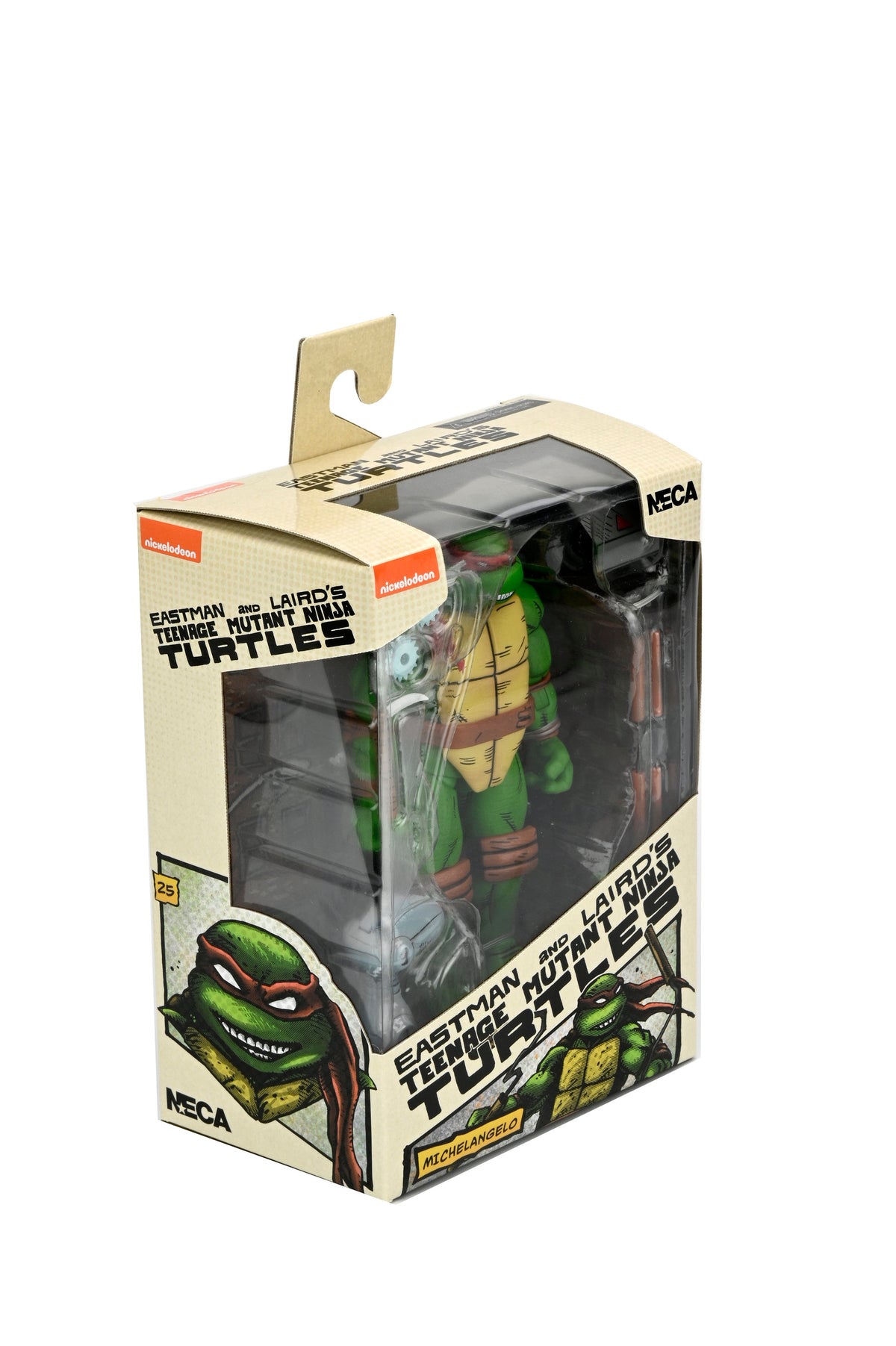 Tortues Ninja Mutantes Adolescentes (Mirage Comics) – Figurine articulée échelle 7" – Michelangelo (Emballage en mauvais état)