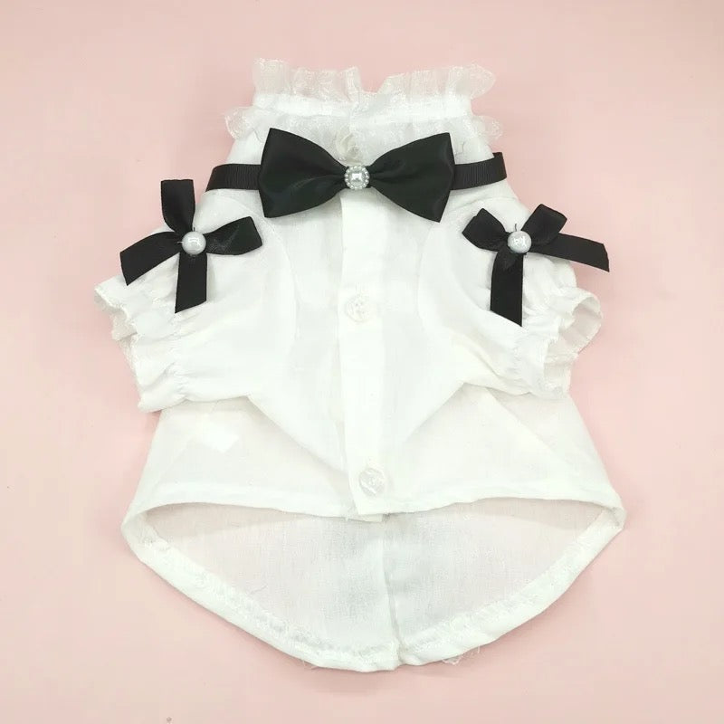 Ensemble chemise et nœud Charlise pour chiens – Tenue élégante pour chien