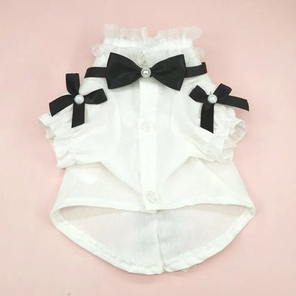 Ensemble chemise et nœud Charlise pour chiens – Tenue élégante pour chien