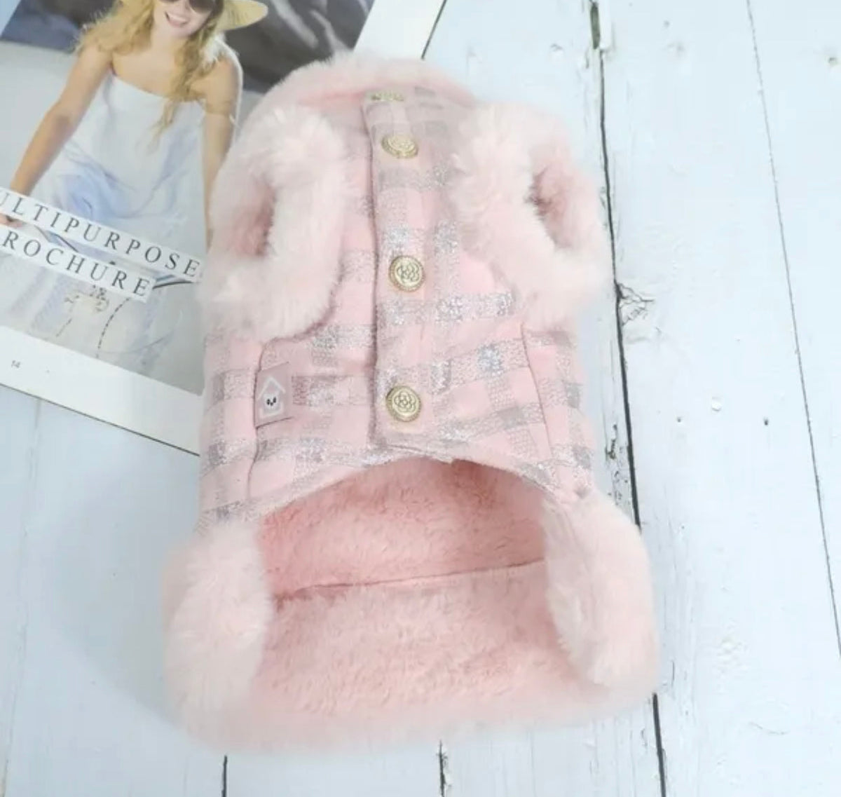 Manteau pour chien Sienna Fleece avec harnais intégré | Manteau chaud pour chien avec harnais intégré