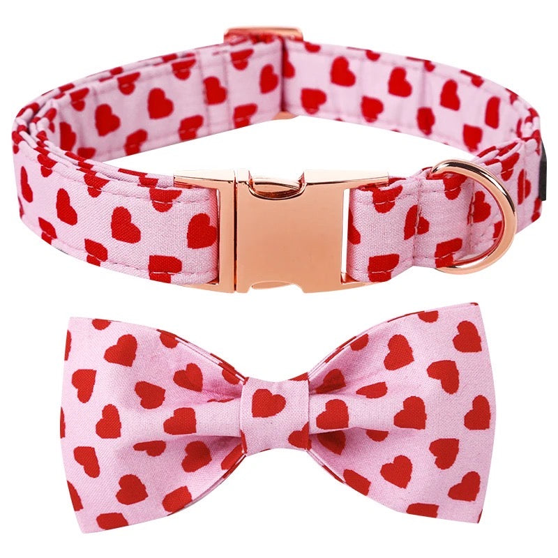 Nœud papillon cœur pour collier