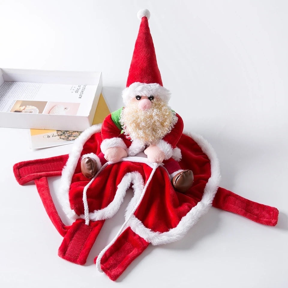 Costume de Noël traîneau et chien du Père Noël | Tenue de fête