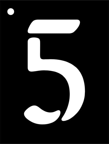 Mini numéros de pochoir