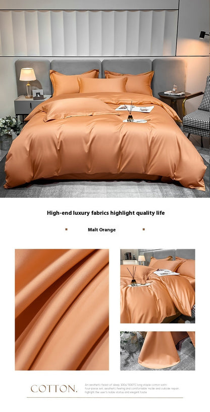 Egyptian Long‑Staple Satin Fabric Cotton Sheet – Luxury, Breathability &amp; Timeless Comfort