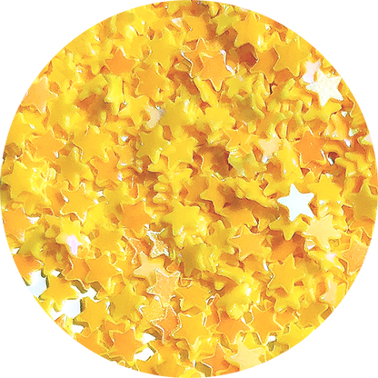 Paillettes étoile jaune à 5 branches