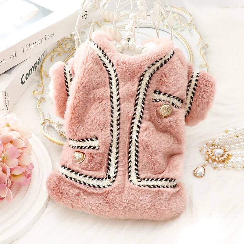 Manteau pour chien en peluche Odesa | Manteau chaud pour chien pour temps froid