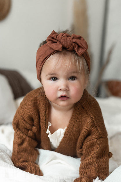 Bandeau côtelé en modal | Chocolat