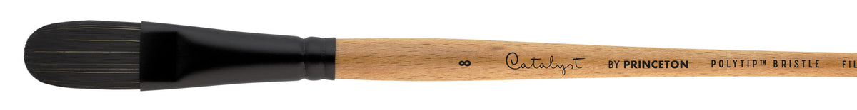 Princeton - Catalyst Polytip Best Flagged Synthetic Bristle - Short Handle - Filbert