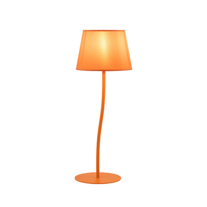 Lampe de chevet NICOLA orange de style moderne du milieu du siècle pour chambre, salon et bureau – Éclairage d'appoint rétro