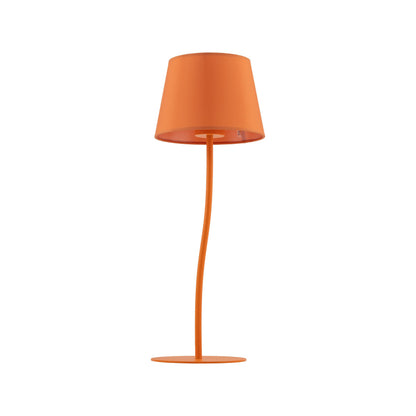 Lampe de chevet NICOLA orange de style moderne du milieu du siècle pour chambre, salon et bureau – Éclairage d'appoint rétro