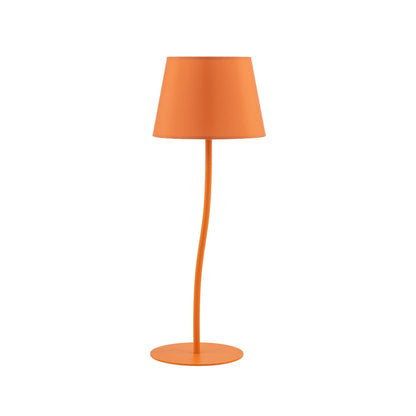 Lampe de chevet NICOLA orange de style moderne du milieu du siècle pour chambre, salon et bureau – Éclairage d'appoint rétro