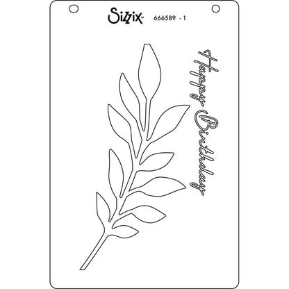 Pochoirs superposés Sizzix A6 4 pièces Cosmopolitan, Frond par Stacey Park