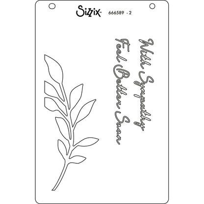 Pochoirs superposés Sizzix A6 4 pièces Cosmopolitan, Frond par Stacey Park