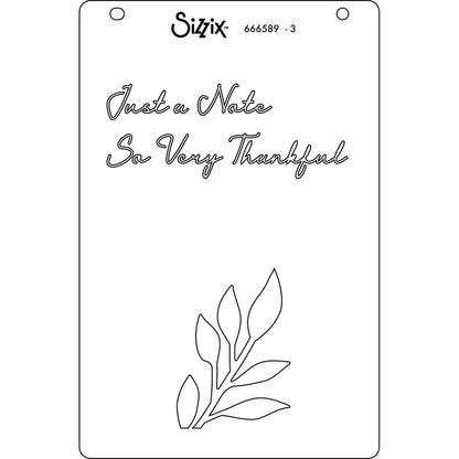 Pochoirs superposés Sizzix A6 4 pièces Cosmopolitan, Frond par Stacey Park