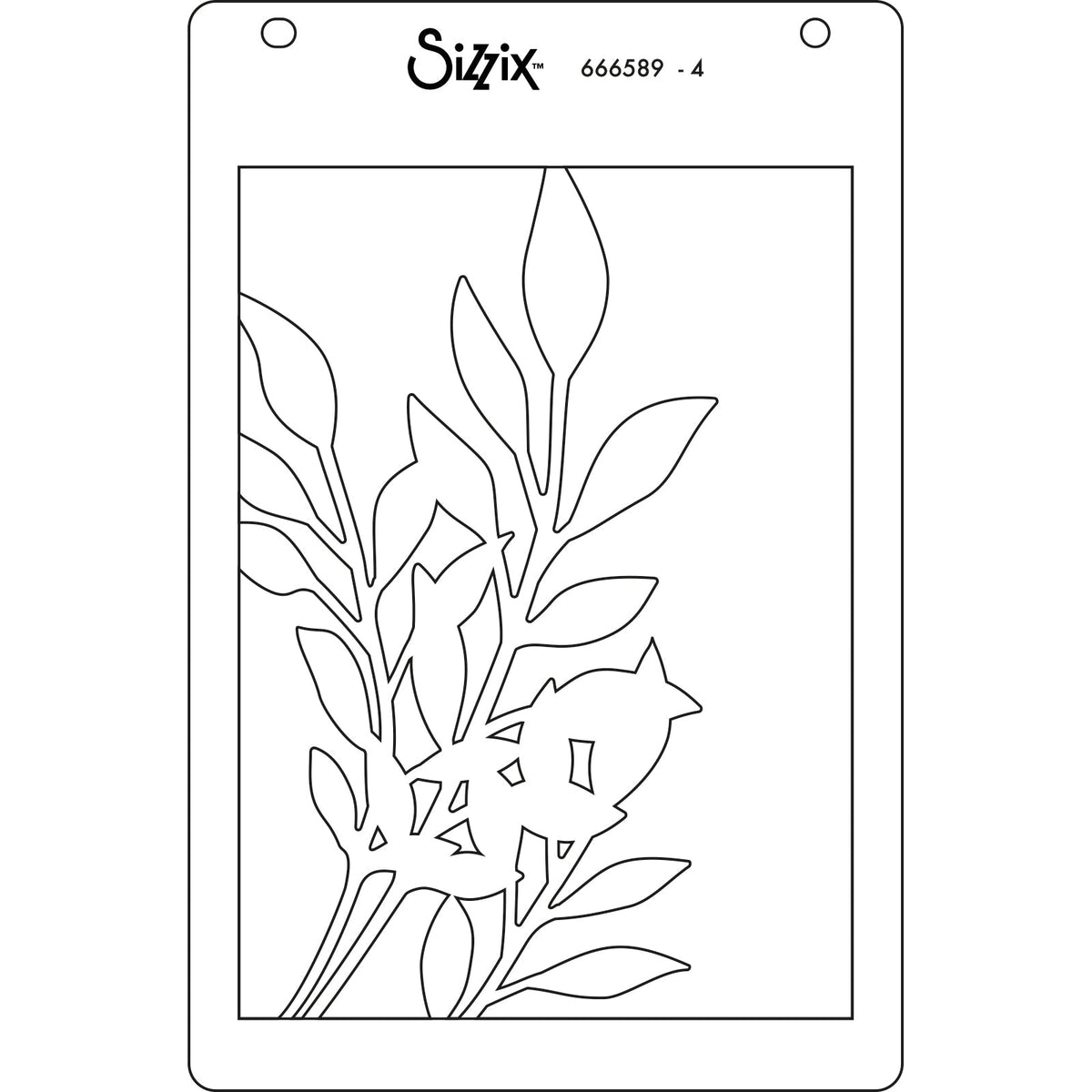 Pochoirs superposés Sizzix A6 4 pièces Cosmopolitan, Frond par Stacey Park