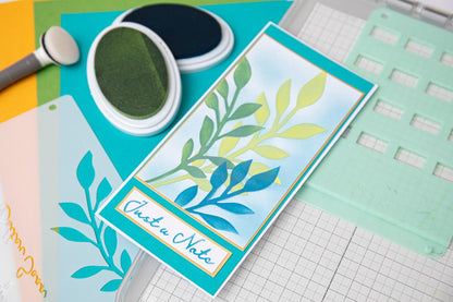 Pochoirs superposés Sizzix A6 4 pièces Cosmopolitan, Frond par Stacey Park