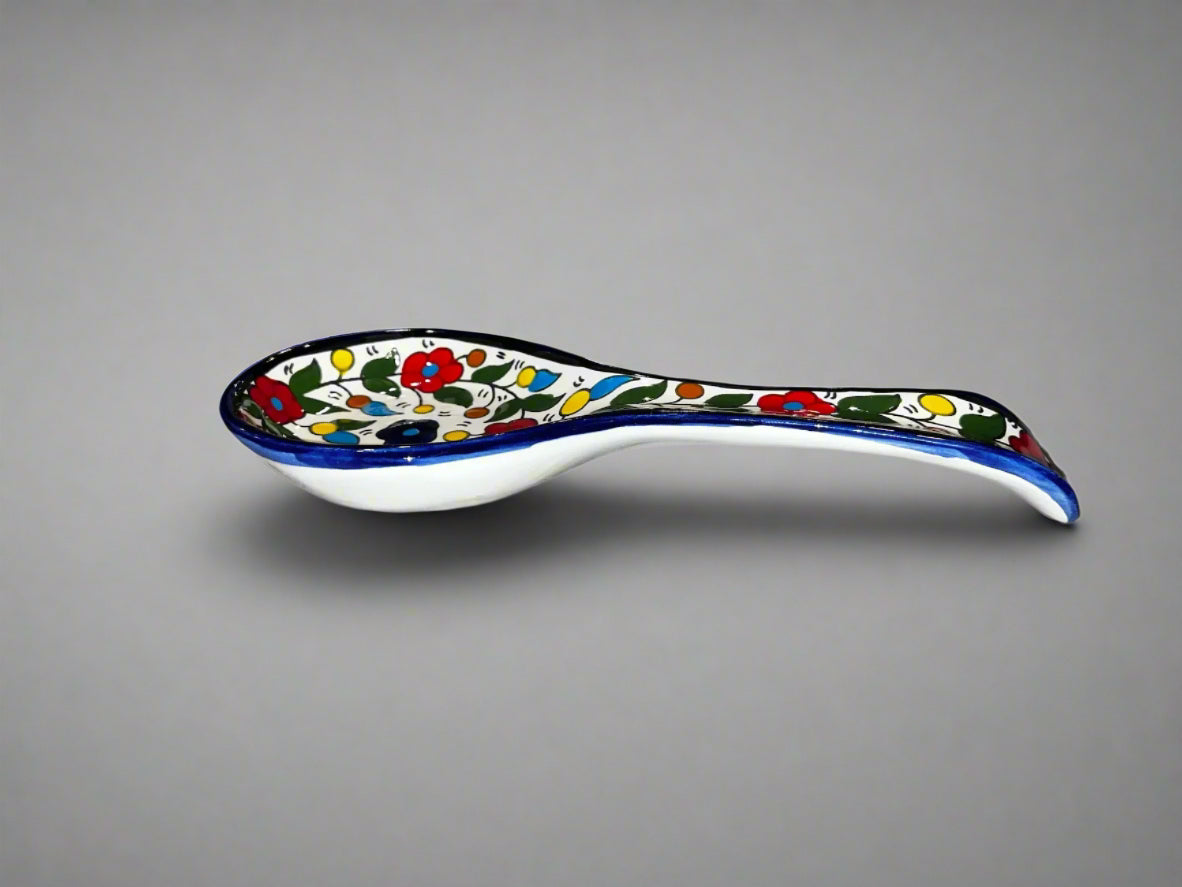 Repose-cuillère en céramique fait main – Grande taille | Plusieurs motifs