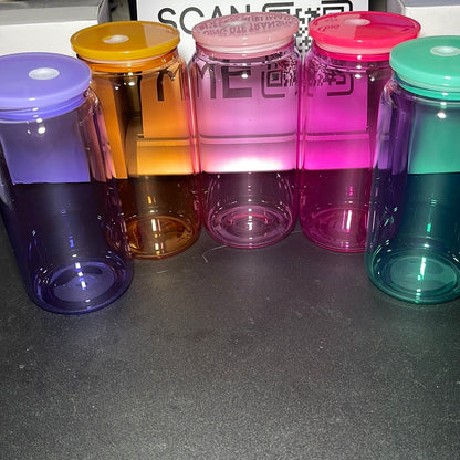 Verre transparent Libby Jelly 10oz - Personnalisable avec vinyle et UV DTF