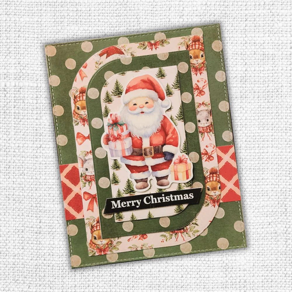 Collection de papiers Noël boisé 15x15 cm 33063